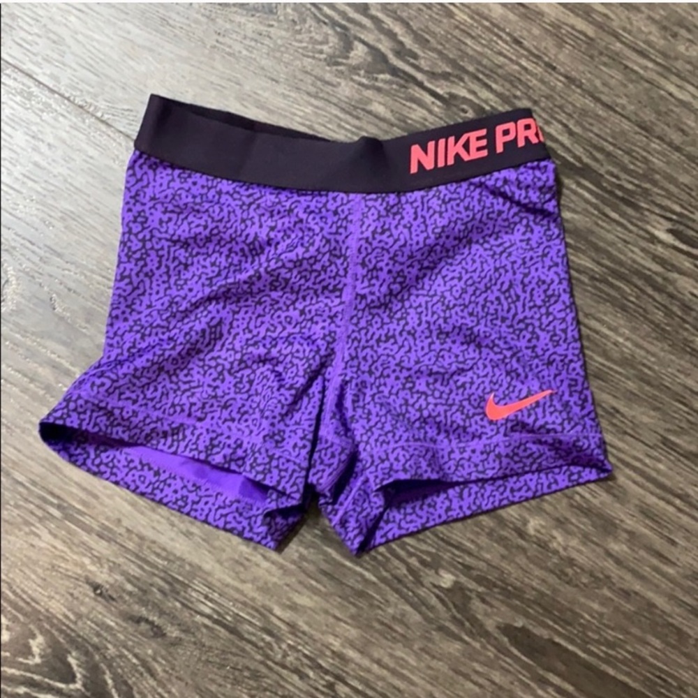 Purple nike pro spandex